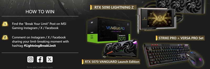 MSI GeForce RTX 5090 Lightning Z video card