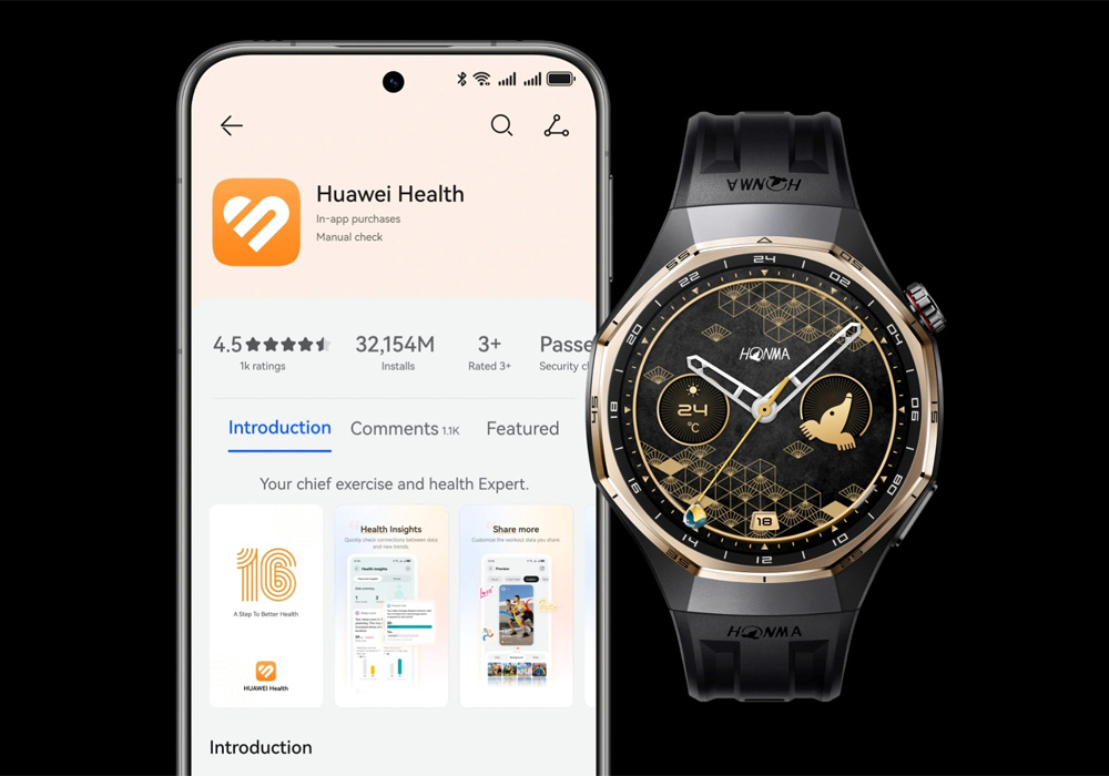 Известный вид HONMA x Huawei Watch GT 6 Pro