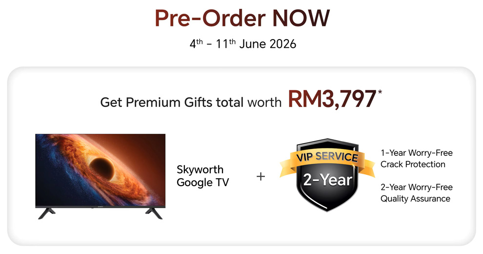 Телевізор Skyworth Google TV у подарунок