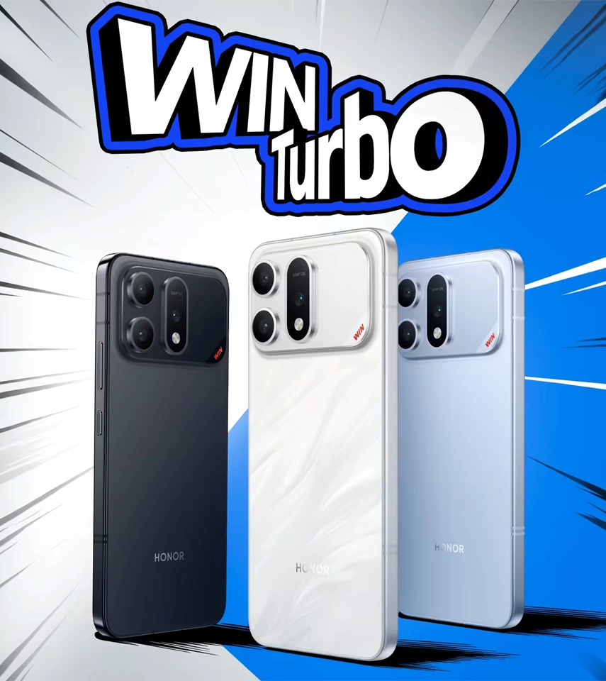 Три цвета корпуса Honor Win Turbo
