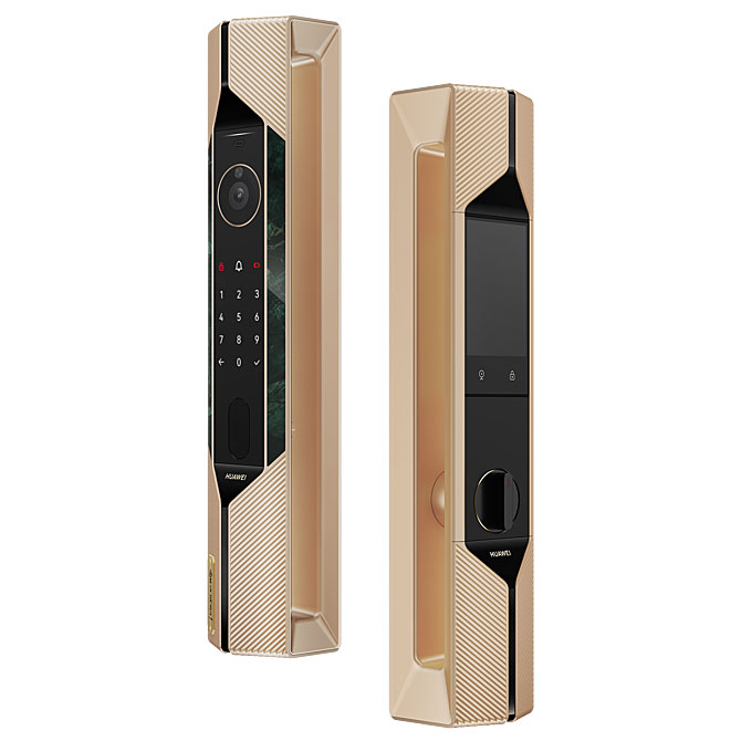 Флагманский замок Huawei Smart Door Lock X1, вид спереди.