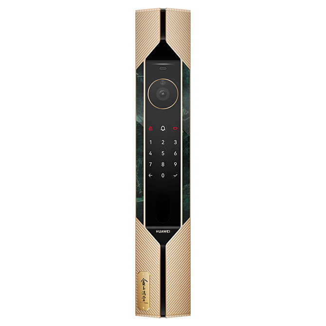 Флагманский замок Huawei Smart Door Lock X1, вид сбоку.