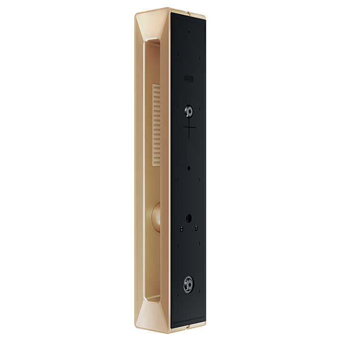 Флагманский замок Huawei Smart Door Lock X1 с декоративной табличкой.