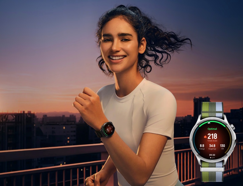 Oppo Watch S в яскраво-зеленому кольорі