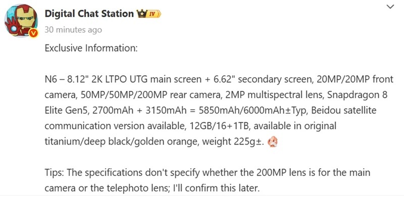 Oppo Find N6 дизайнерські зображення