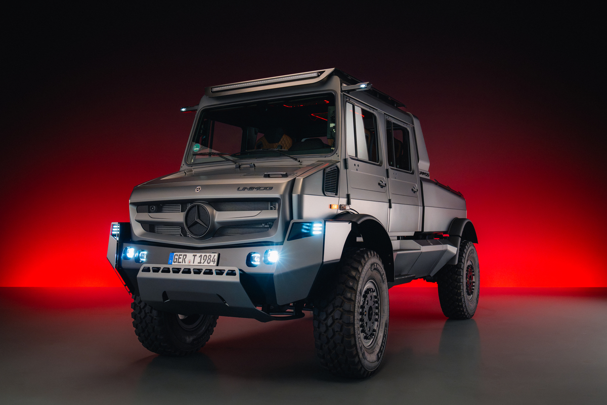 Unimog on the road