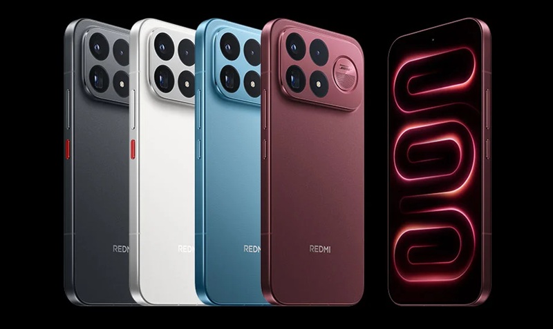 Redmi K100 Pro Max shown in its White Gold colorway.