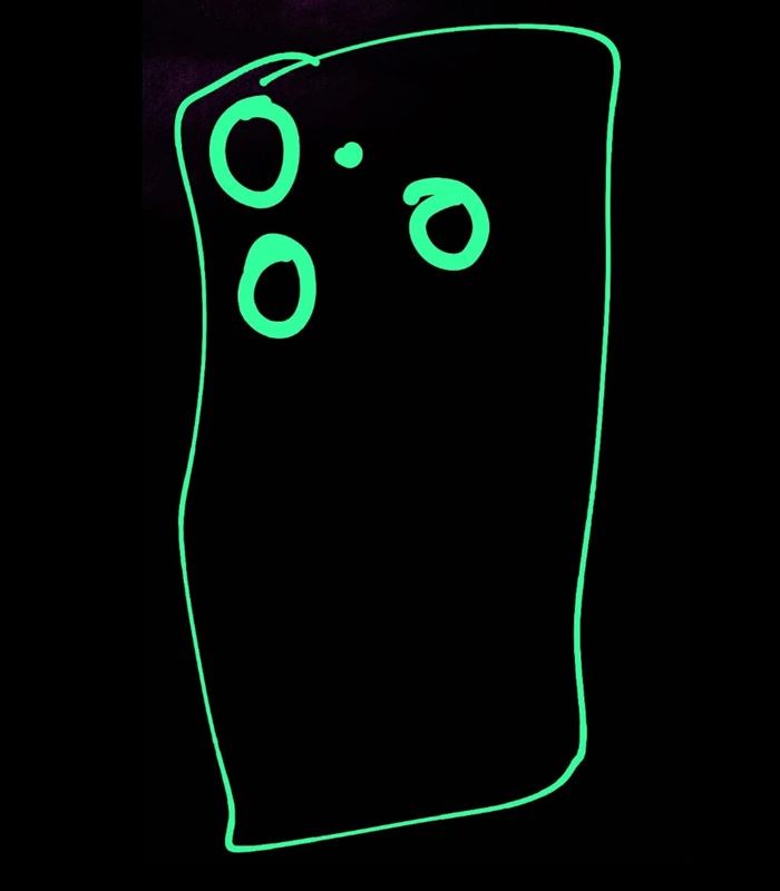Comical image of the rear panel of CMF Phone 3 Pro, showing changes in the camera arrangement