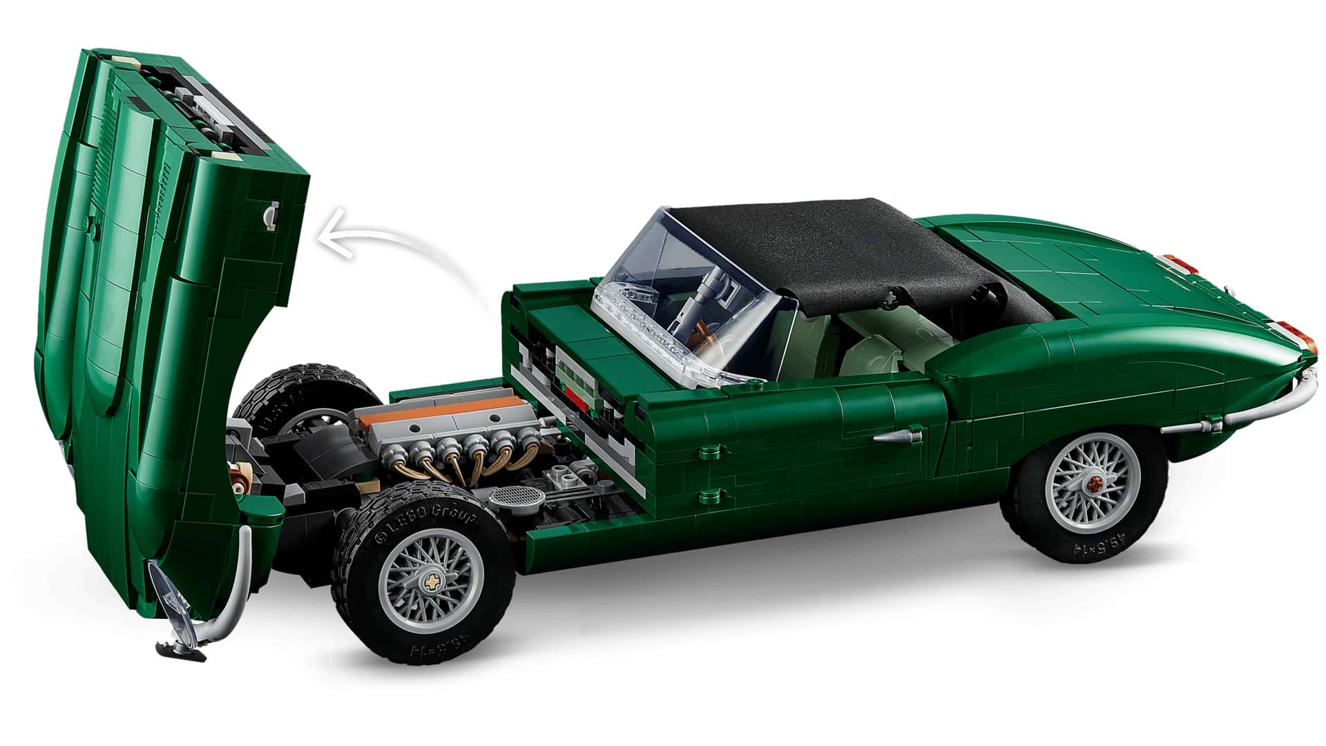 LEGO Jaguar E-Type вид спереди