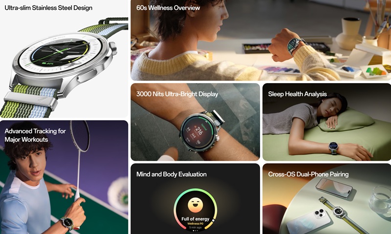 Демонстрація захисту Oppo Watch S за стандартом IP68 і 5ATM