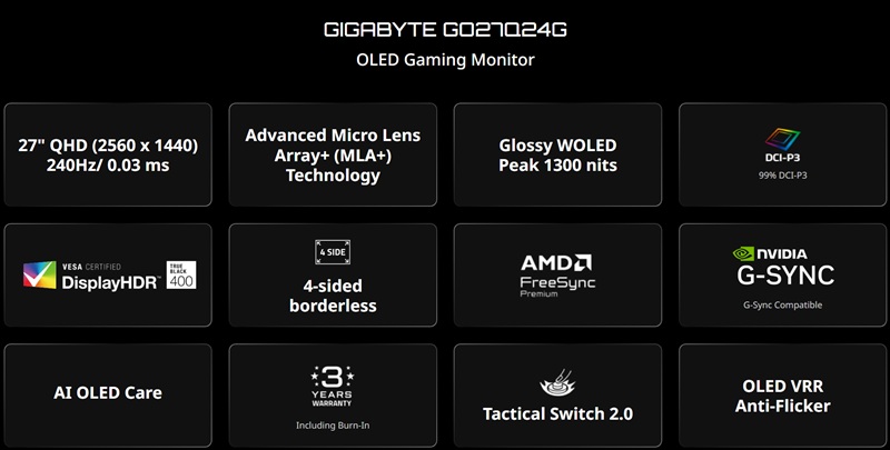 Игровой монитор GIGABYTE GO27Q24G