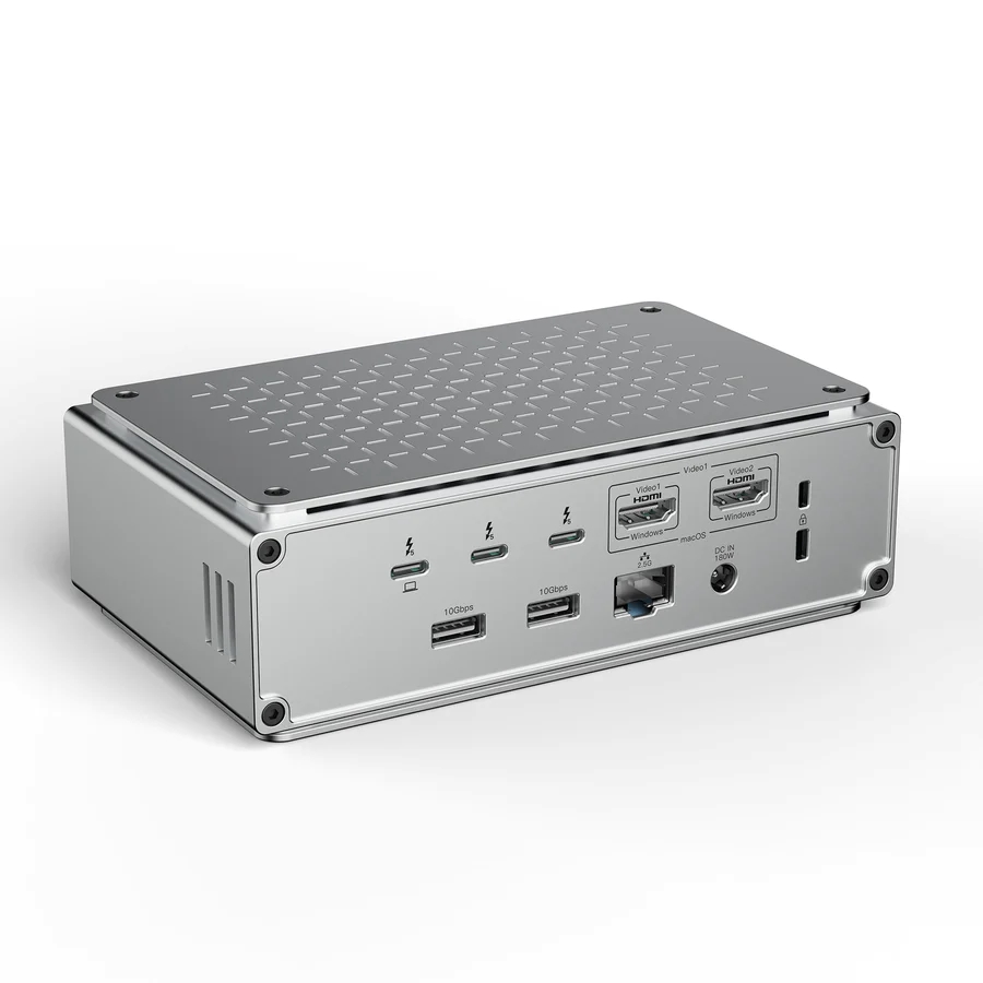 Боковий вигляд Thunderbolt 5 Dock