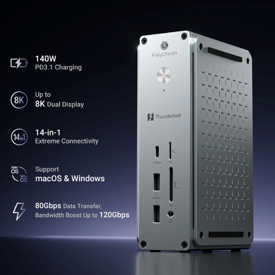Портативний вигляд Thunderbolt 5 Dock