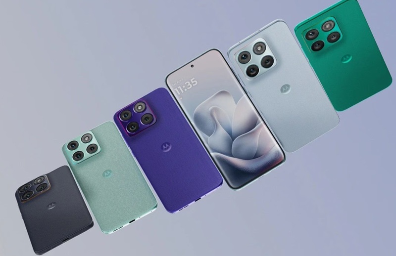 Motorola Edge 70 Fusion in various colors