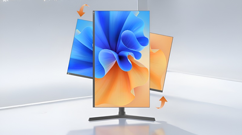 Le Lenovo Lecoo M3237PL et son pied ergonomique réglable en hauteur, inclinaison, rotation et pivot.