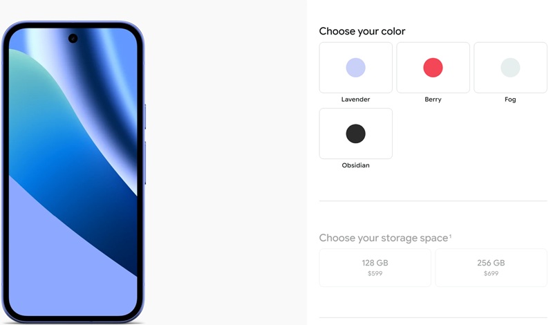 Зображення смартфона Google Pixel 10a