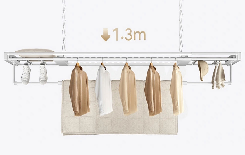 Mijia Smart Clothes Drying Machine 3 - конструкция с 94 точками крепления