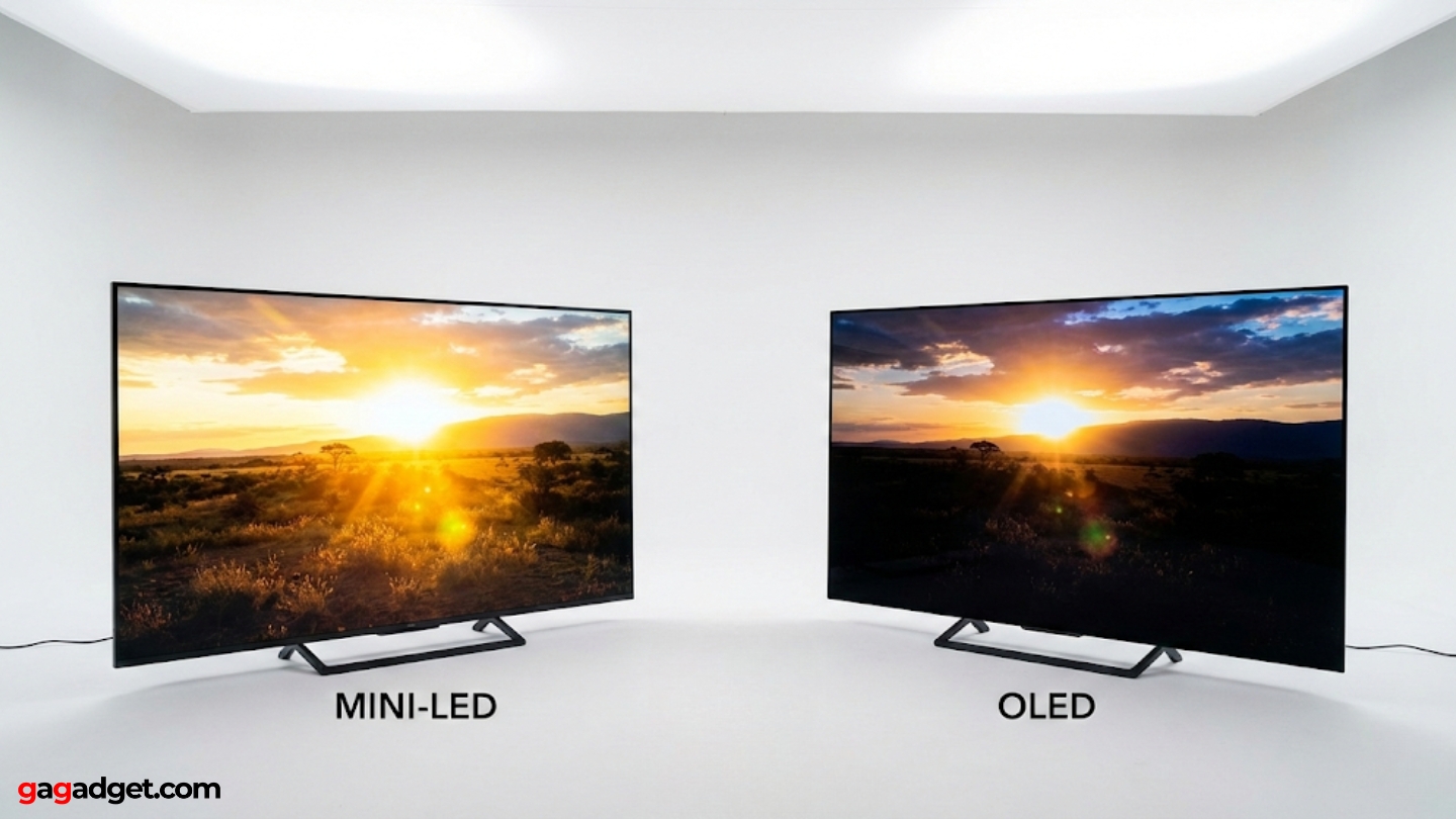 Mini-LED vs OLED TV comparaison technologie différences qualité d'affichage