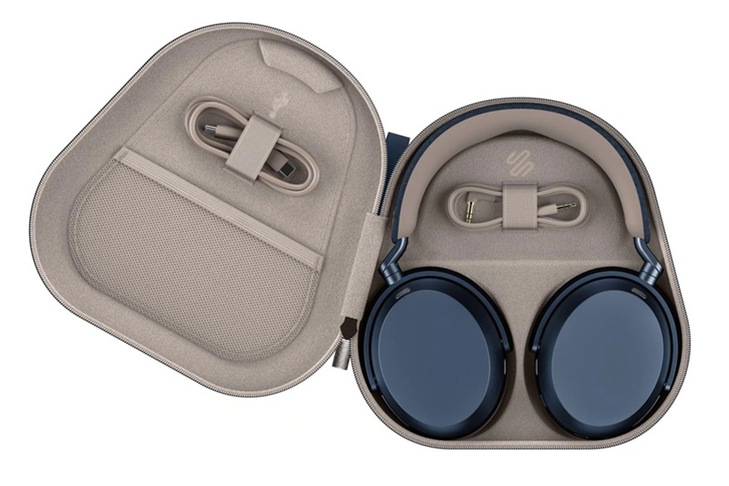 Sennheiser MOMENTUM 5 Over Ear Case Denim Open