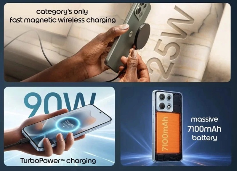 Акумулятор і зарядка Motorola Edge 70 Max