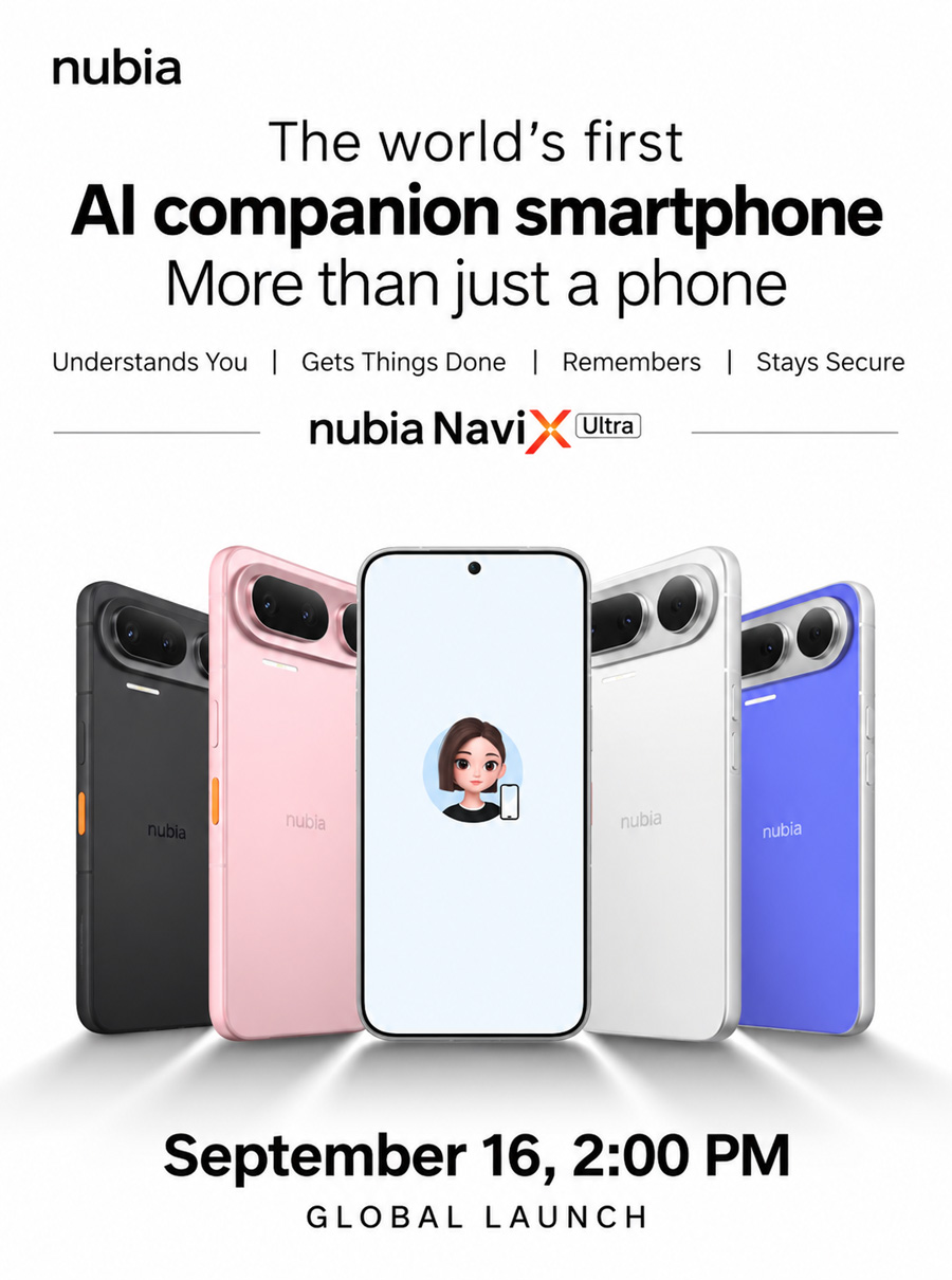 Nubia NaviX Ultra announcement render. Illustration: Nubia