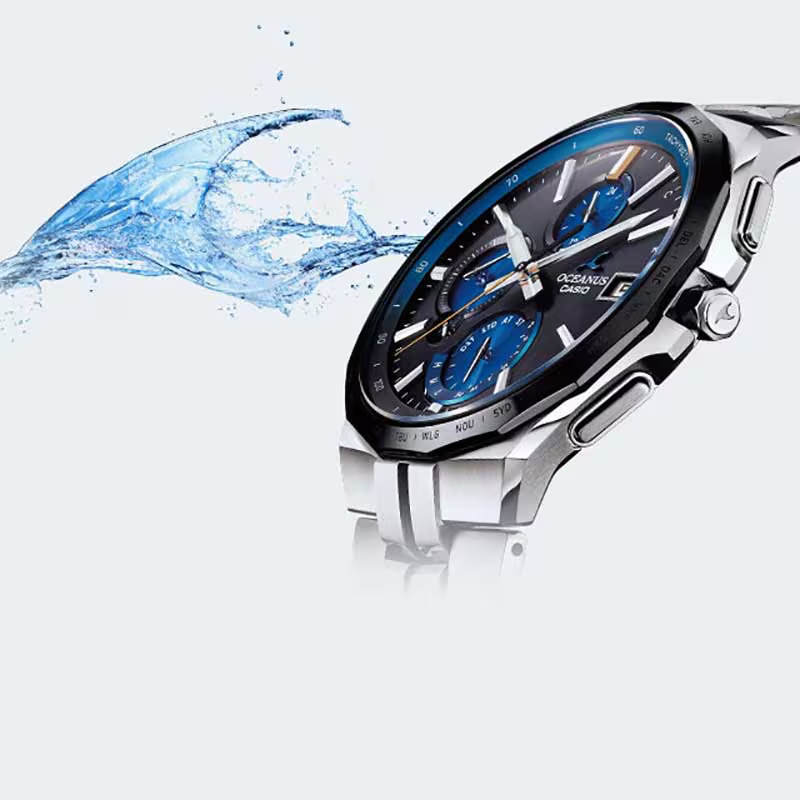Oceanus Manta with titanium bracelet