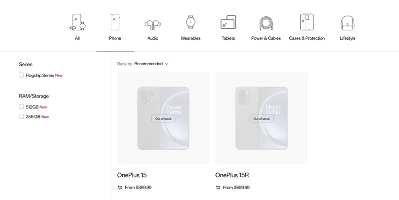 Les derniers appareils OnePlus disponibles en Europe, dont le OnePlus 15, sont désormais épuisés sur l'ensemble des canaux de vente officiels.