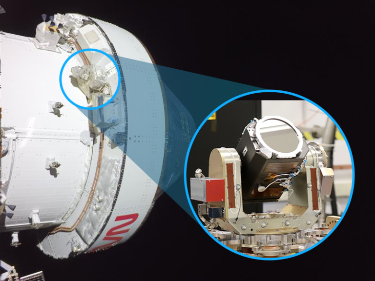 Orion Artemis II с лазерной системой связи
