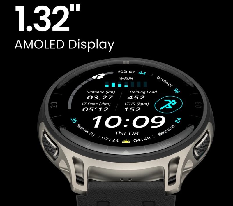 AMOLED Display of Amazfit Cheetah 2 Pro