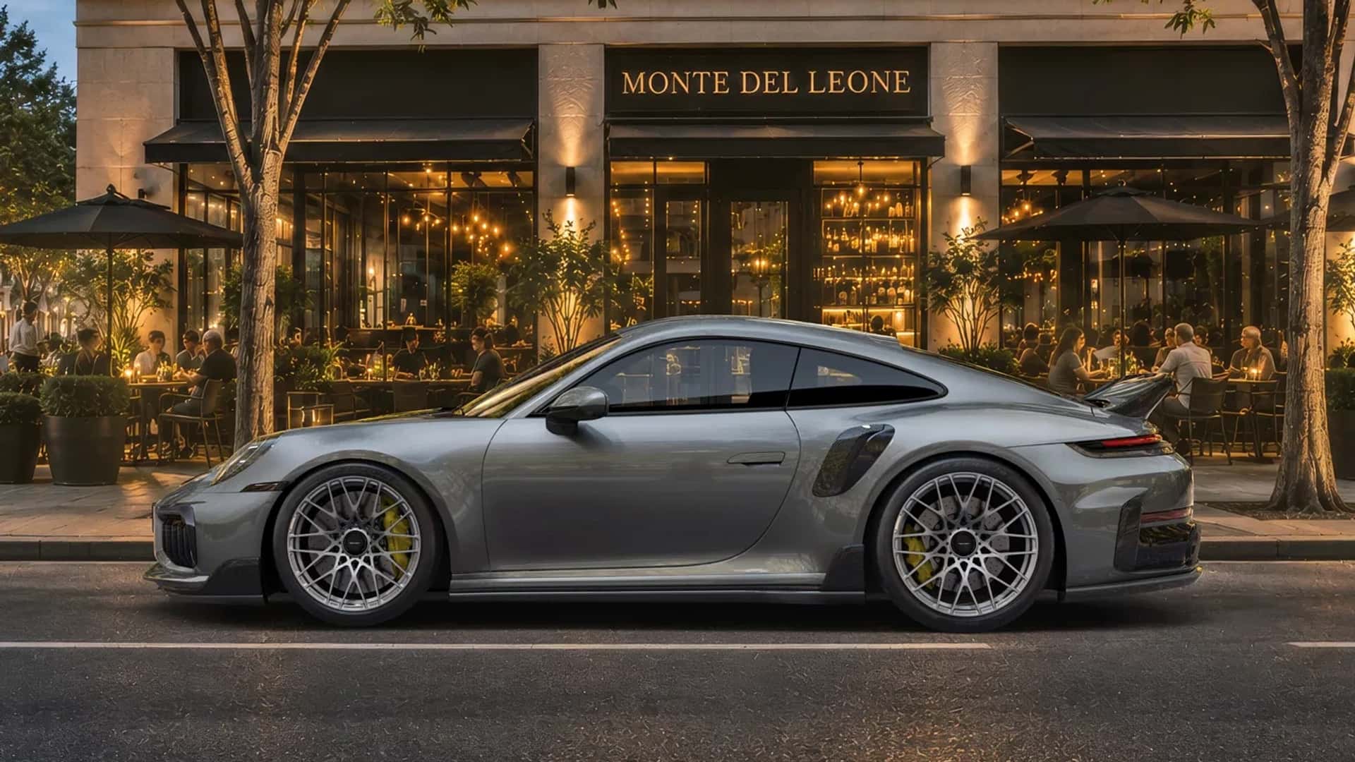 Porsche 911 Turbo S от Techart - вид сбоку