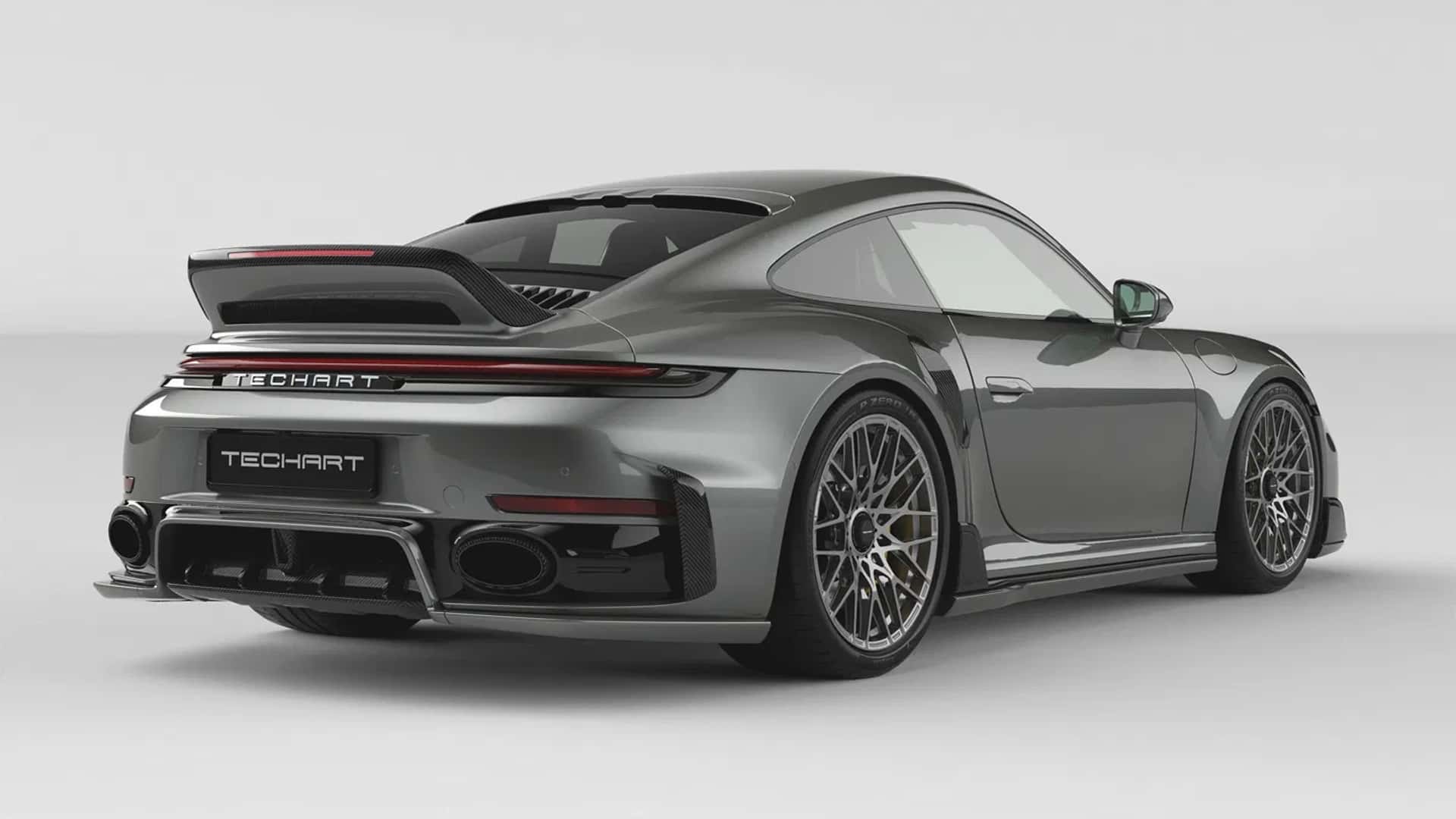 Porsche 911 Turbo S от Techart - детализация антикрыла