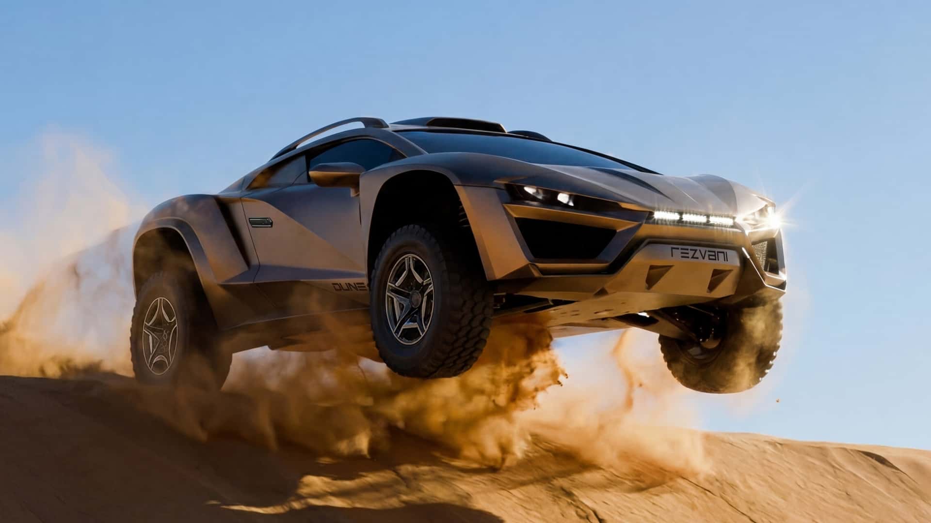 Rezvani Dune, передний план