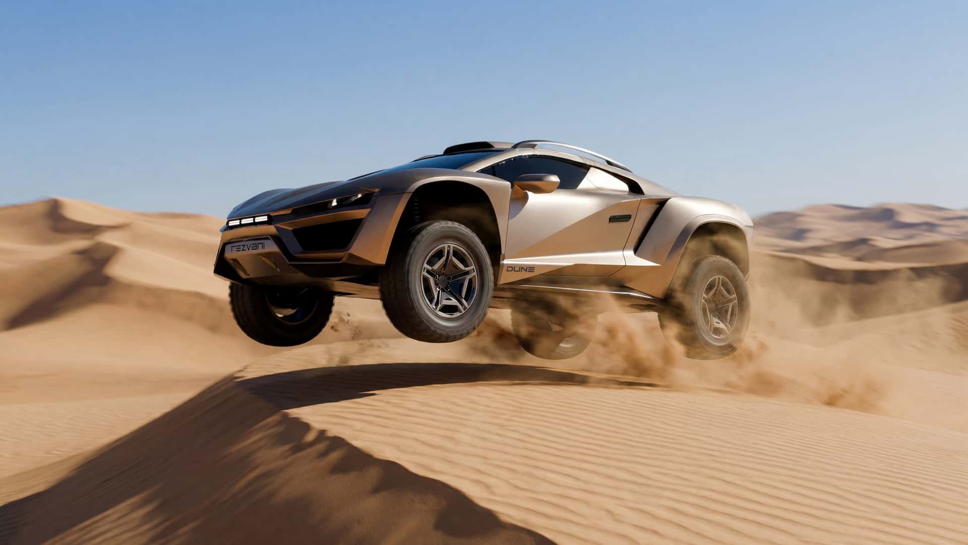 Rezvani Dune, задний план