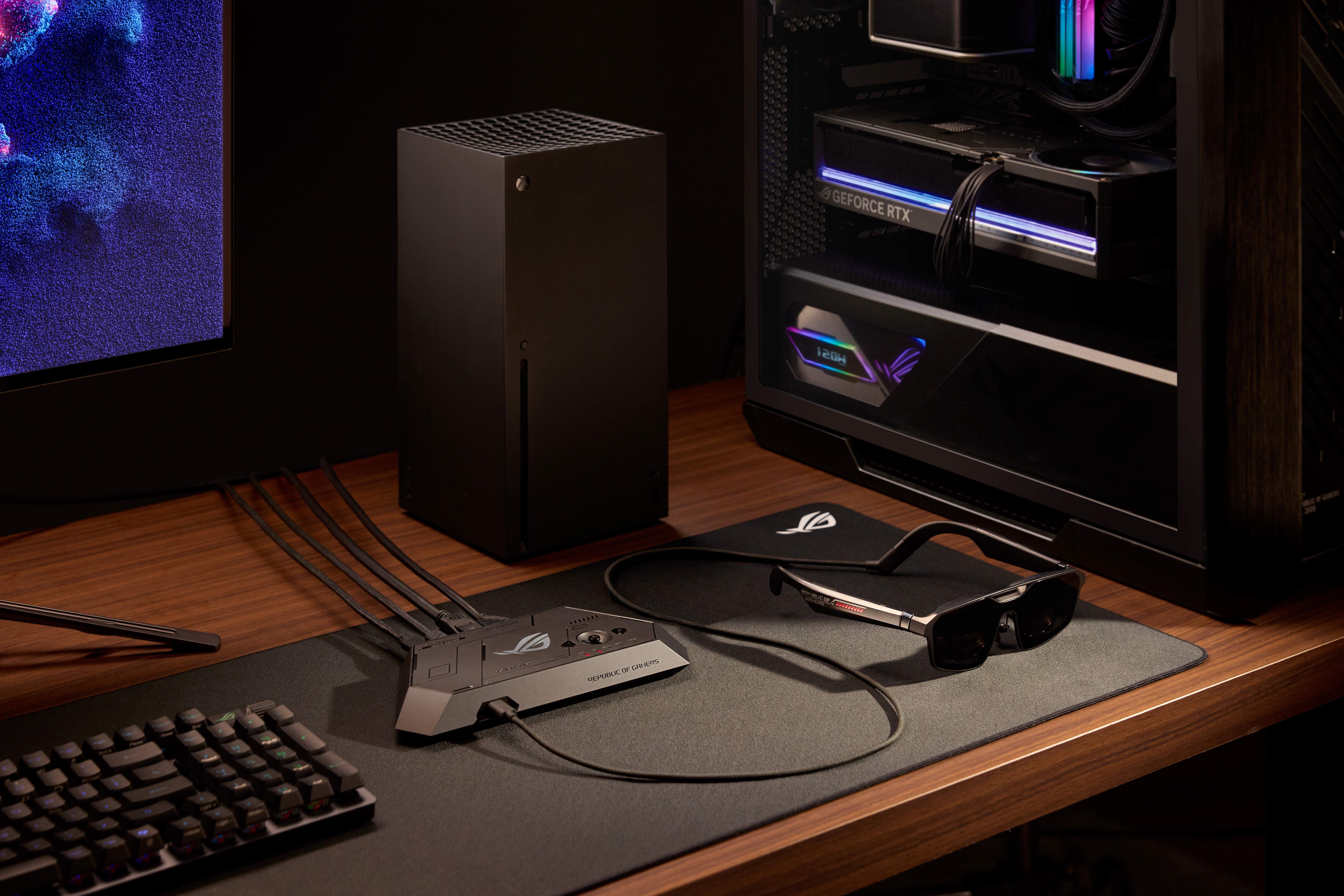 ROG XREAL R1 gaming smart glasses with PC and consoles