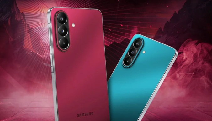 Galaxy M47 in Rogue Red and Blaze Blue colour options.