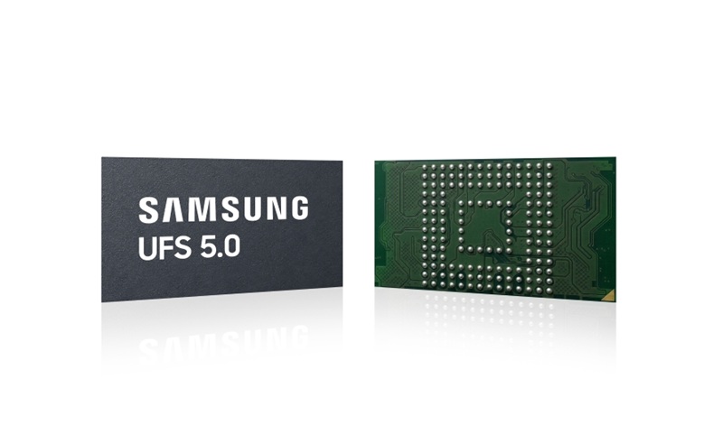 La puce UFS 5.0 de Samsung mesure 7,5 × 13 × 0,9 mm, soit 16,7 % plus petite que la génération précédente.