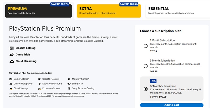 Знижка на перехід з PS Plus Essential