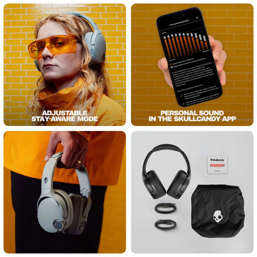 Схема работы наушников Skullcandy Crusher 1080 ANC