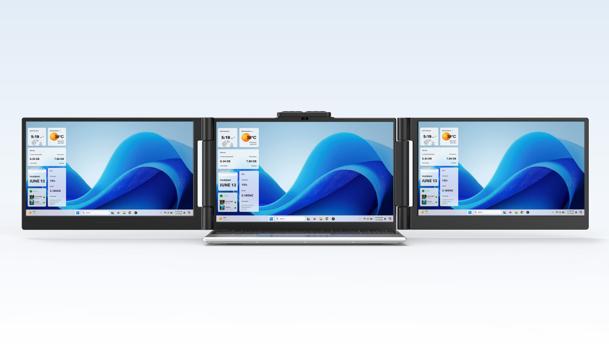 Монитор DIGI+ 14-inch Dual Extended Display слева