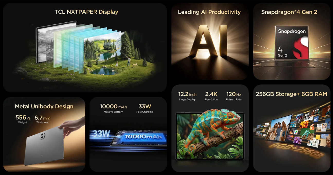 TAB A1 Plus NXTPAPER функции