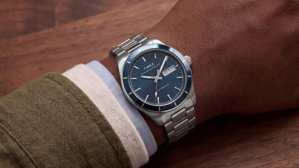 Годинники Timex модель Waterbury Heritage синій циферблат