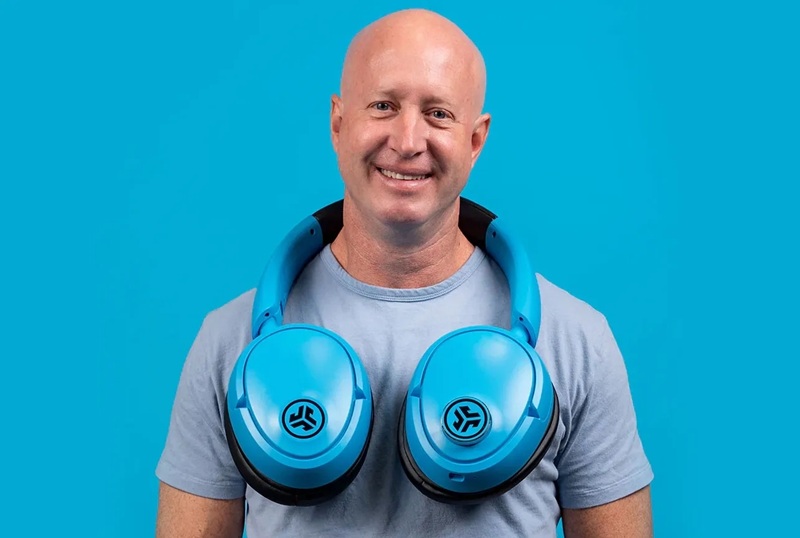 JLab Blue XL speakers and ear cushions