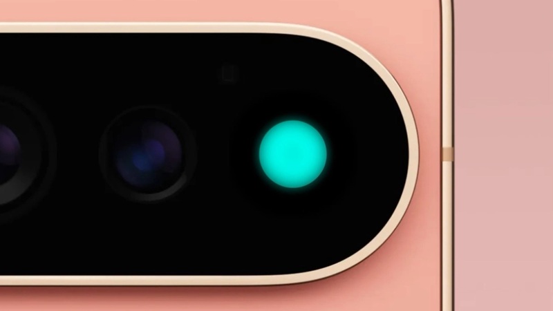 Le système HiLight s'illumine en couleur autour du bloc caméra pour les notifications visuelles.