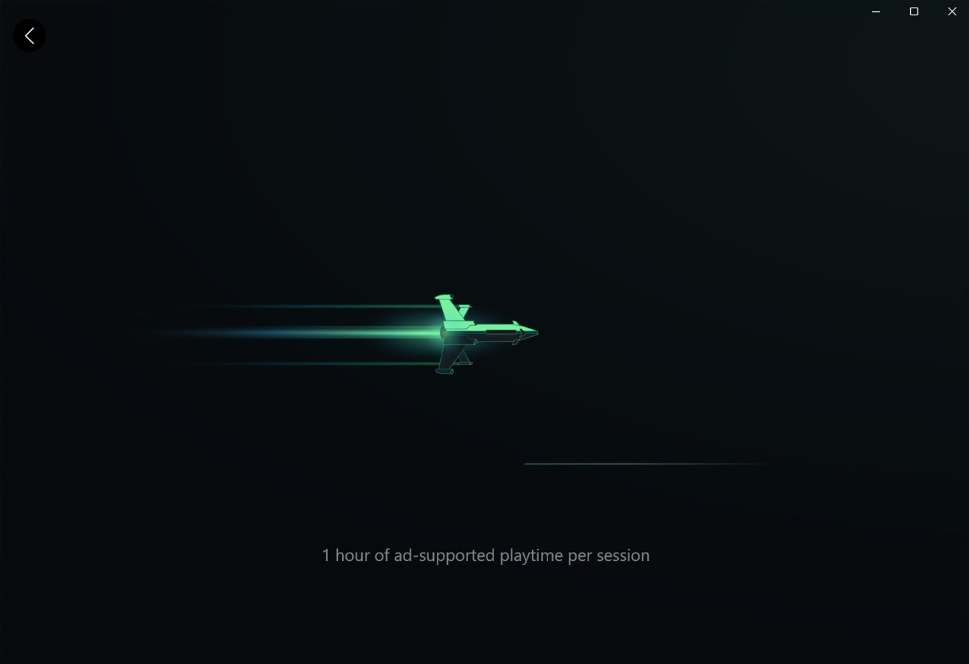 Capture d'écran de l'écran de chargement Xbox Cloud Gaming avec publicité