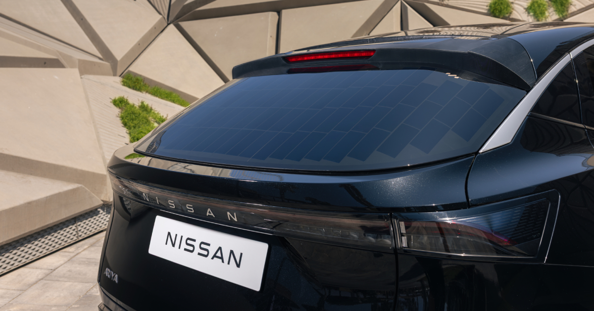 Концепт-кар Nissan Ariya с солнечными панелями